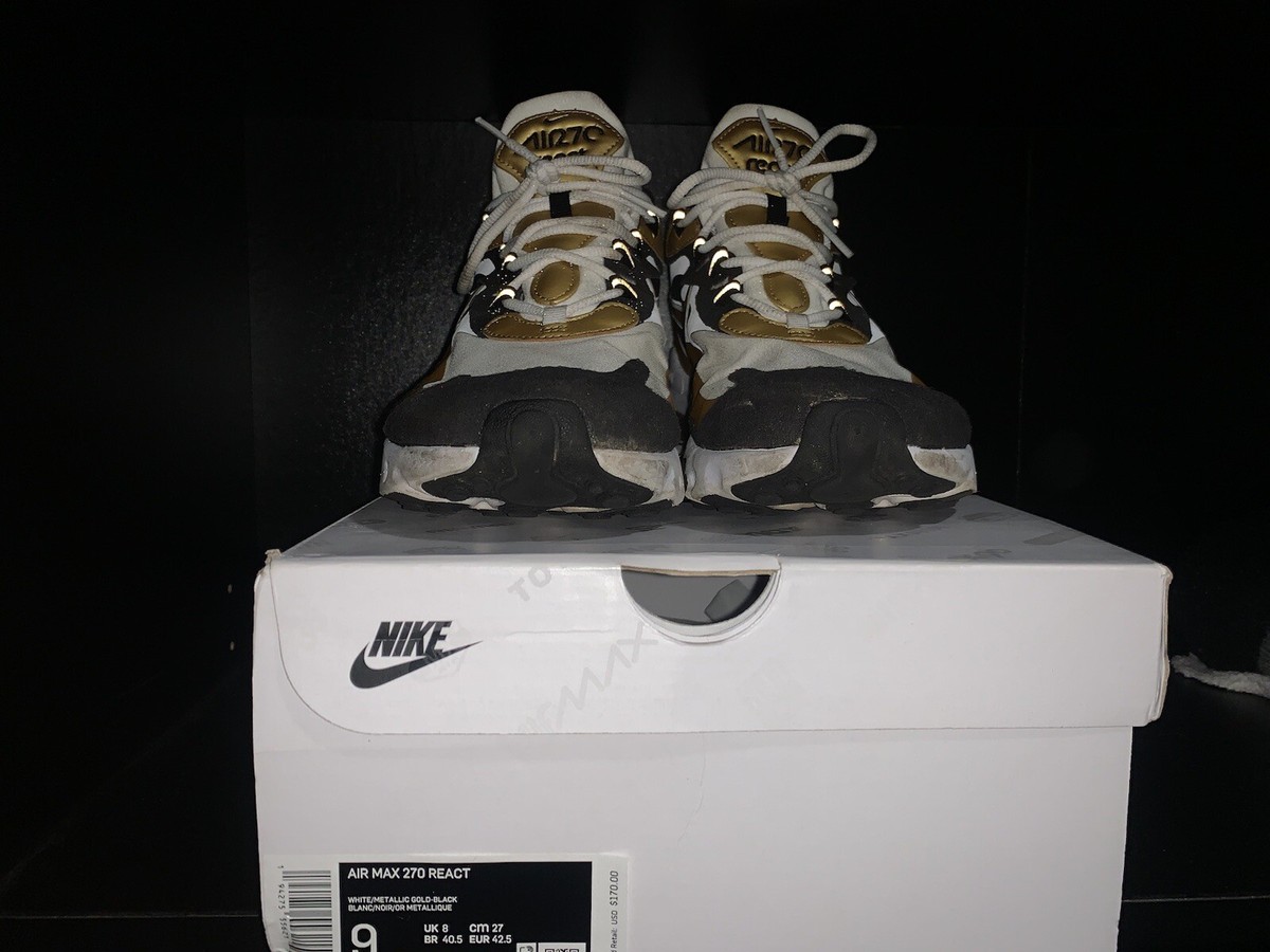Nike 270 React Gold Nike Air Max 27 Nike Air Max 270 React, Mens