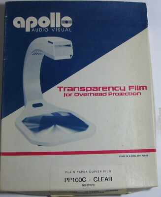 Apollo Transparency Film 64 Sheets Open Box Loose Sheets 8 1/2'' x 11''