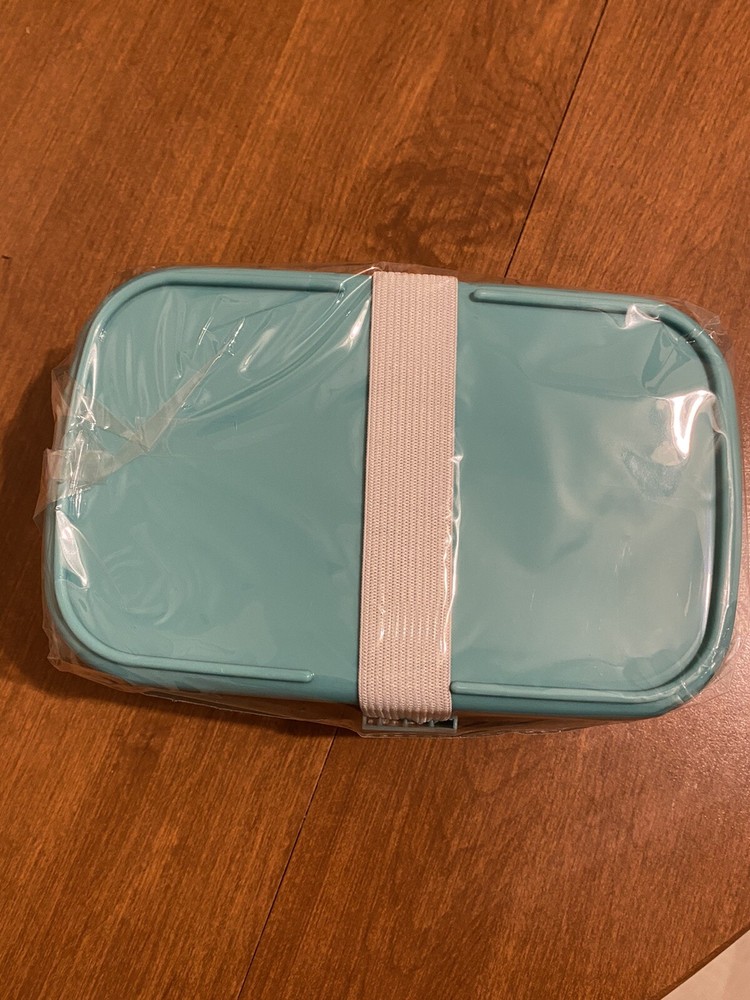 Zona Bento Box Three Compartment Lunch Container Meal Preparation Packing Aqua Zona Bento Box Three Compartment Lunch Container Meal Preparation Packing Aqua