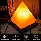 Color Changing Himalayan Salt Lamp LED Hand Carved Himalayan Salt Pyramid Lamp