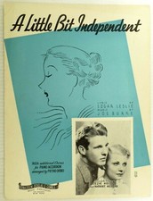 1935 A Little Bit Independent Ozzie Nelson Vintage Sheet Music M57