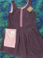 NWT 8 Tea Collection Gretal Purple Corduroy Dress Lilac Sparkle Leggings