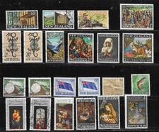 NOUVELLE  ZELANDE  22  timbres  oblitérés   avant   1973