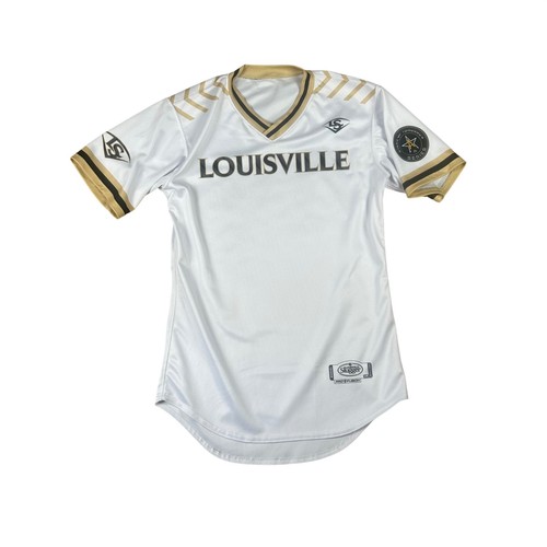 Louisville Slugger Womens Small Softball Jersey White Gold #14 Stars of Tomorrow