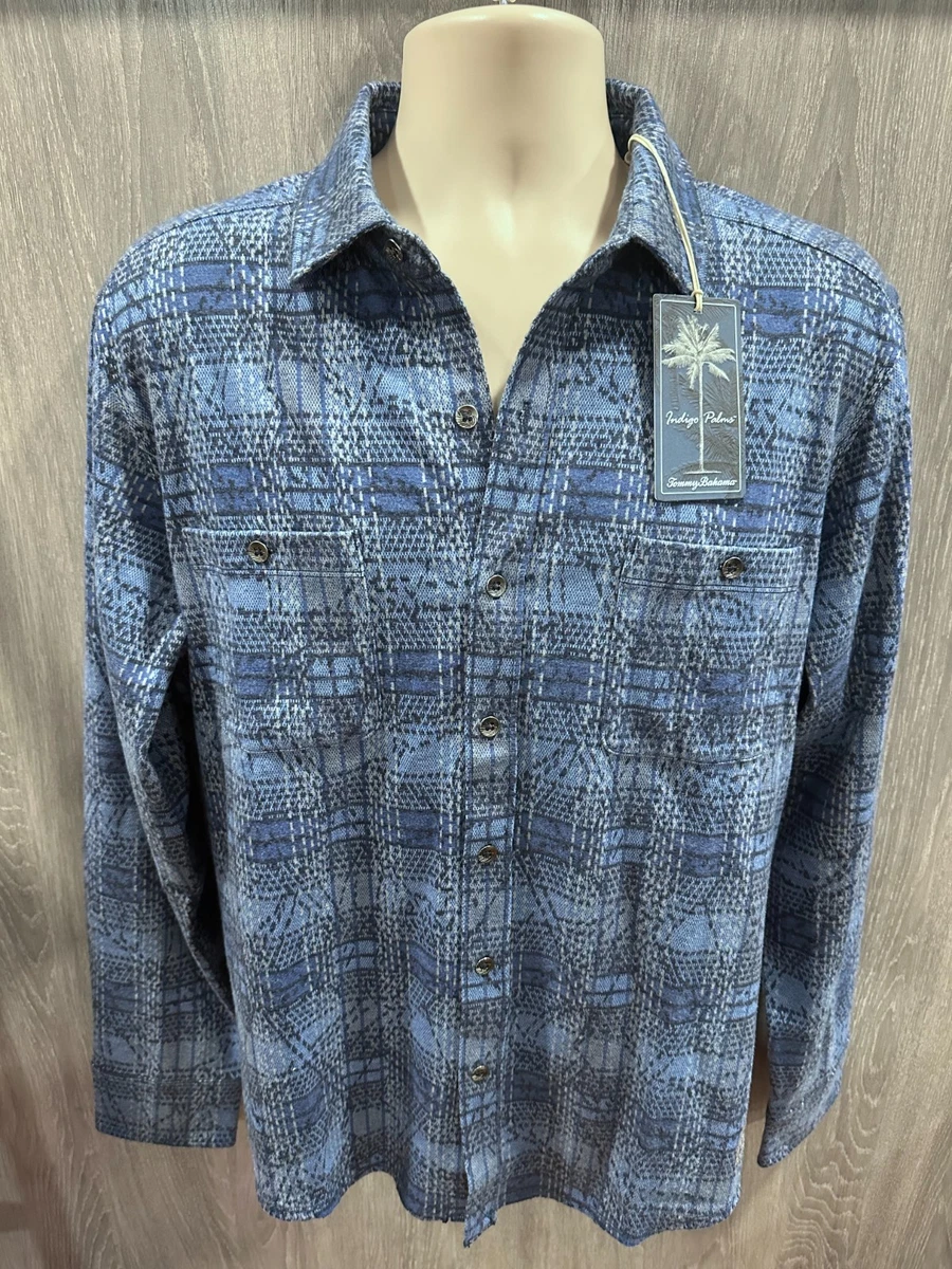 Tommy Bahama Denim Long Sleeve Casual Button-Down Shirts for Men 