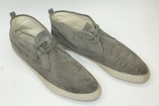 PRADA men shoes sz 10 Europe 44 gray suede S9370