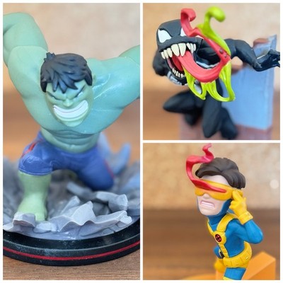 Q-Fig  Figuren Hulk / Venom / Cyclops Avengers X-Men Disney Marvel
