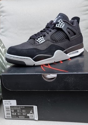 Size 12 - Jordan 4 Retro SE Mid Black Canvas