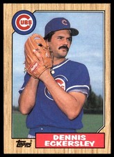 Dennis Eckersley 1987 Topps #459 Cubs MLB READ FREE SHIPPING AutographDen
