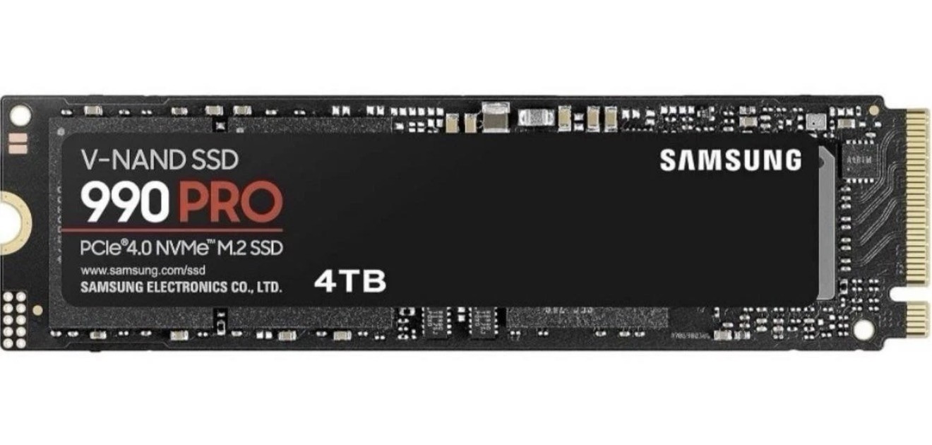 SAMSUNG 990 Pro 4TB M.2 2280 PCIe 4.0 x4 NVMe SSD PRE OWNED