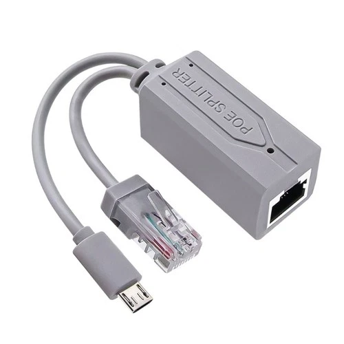 Portable USB PoE Splitter Adapter 48V to 5V Ideal for Networking Transmission