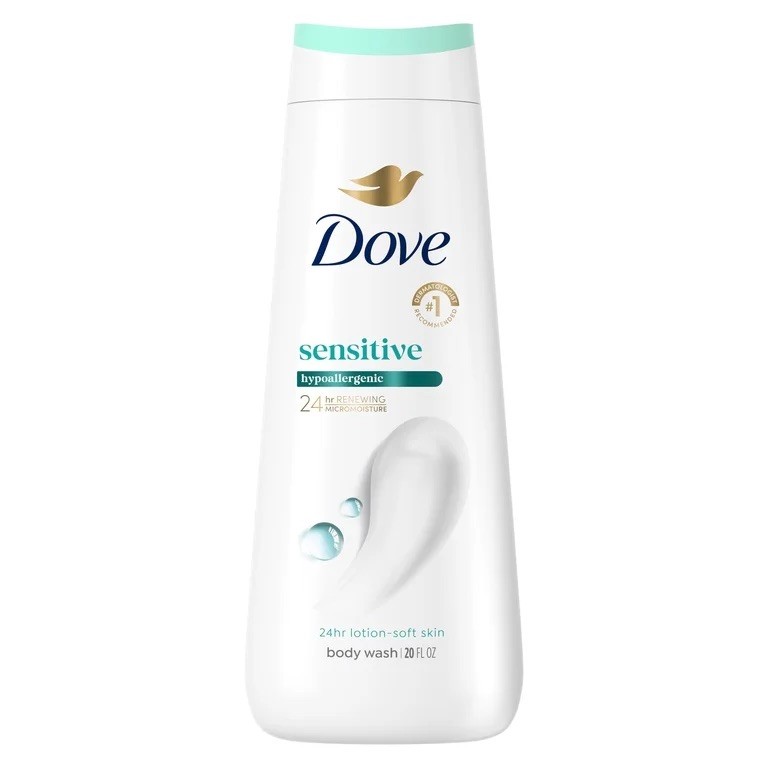 Dove Sensitive Skin Body Wash Hypoallergenic 20 oz