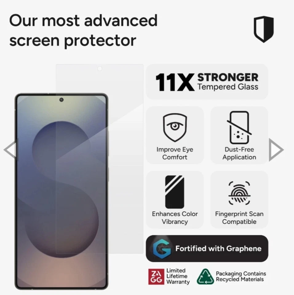 ZAGG Glass XTR4 for Google Pixel 10 Pro XL Blue Light Screen Protector  - Image 3 of 3