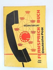 DDR  Telefonbuch , Fernsprechbuch Bezirk Erfurt 1988