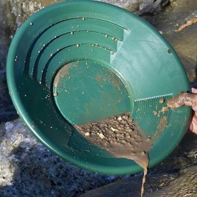 15 ''kunststoff Gold Pan mit Dual Riffle Nugget Bergbau Bagger Fluss Waschen Gold