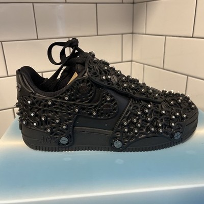 Nike x Swarovski Air Force 1 LXX Black Womens Size 6 New With Box Bags Wrench