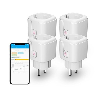 THIRDREALITY Zigbee Smart-Steckdose mit Stromverbrauchsmessung, 4 Stück (Typ