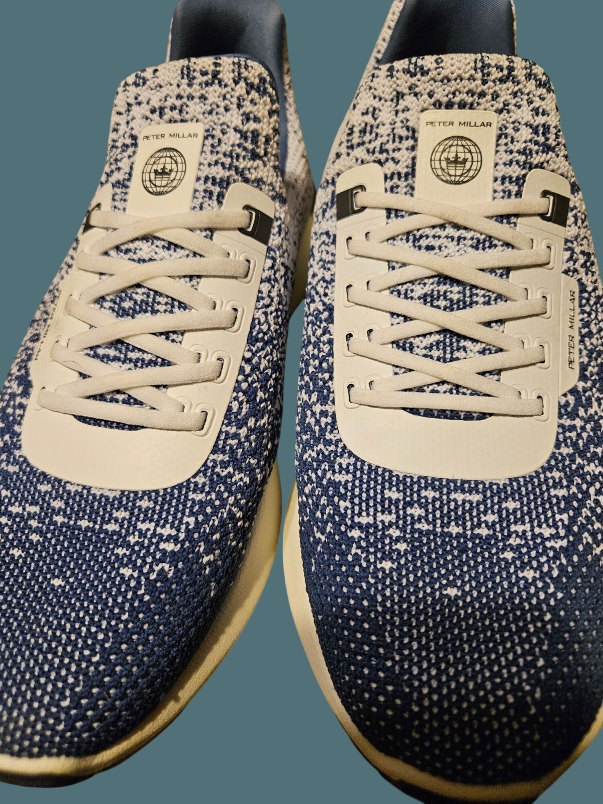 Peter Millar Blue Hyperlight Apollo Sneakers Knit… - image 8