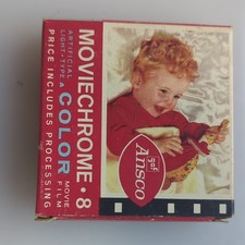 Ansco Moviechrome 8 Color Film Standard 8mm for Movie Camera w/ Processing