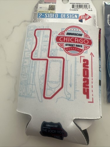 NASCAR Chicago Street Race Bundle - Pin, Magnet and a Can Cooler - Picture 3 of 7