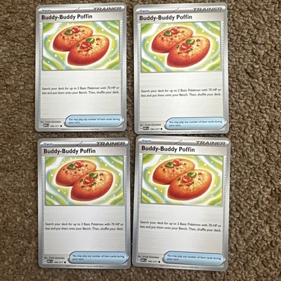 4x Buddy Buddy Papageientaucher Uncommon Pokemon Playset x4