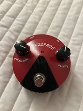 Dunlop FFM2 Fuzz Face Mini Germanium Red Guitar Effects Pedal - Tested - No Box