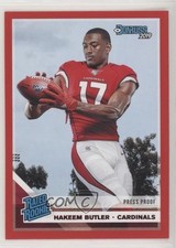 2019 Panini Donruss Rated Rookie Press Proof Red Hakeem Butler #316 05hs