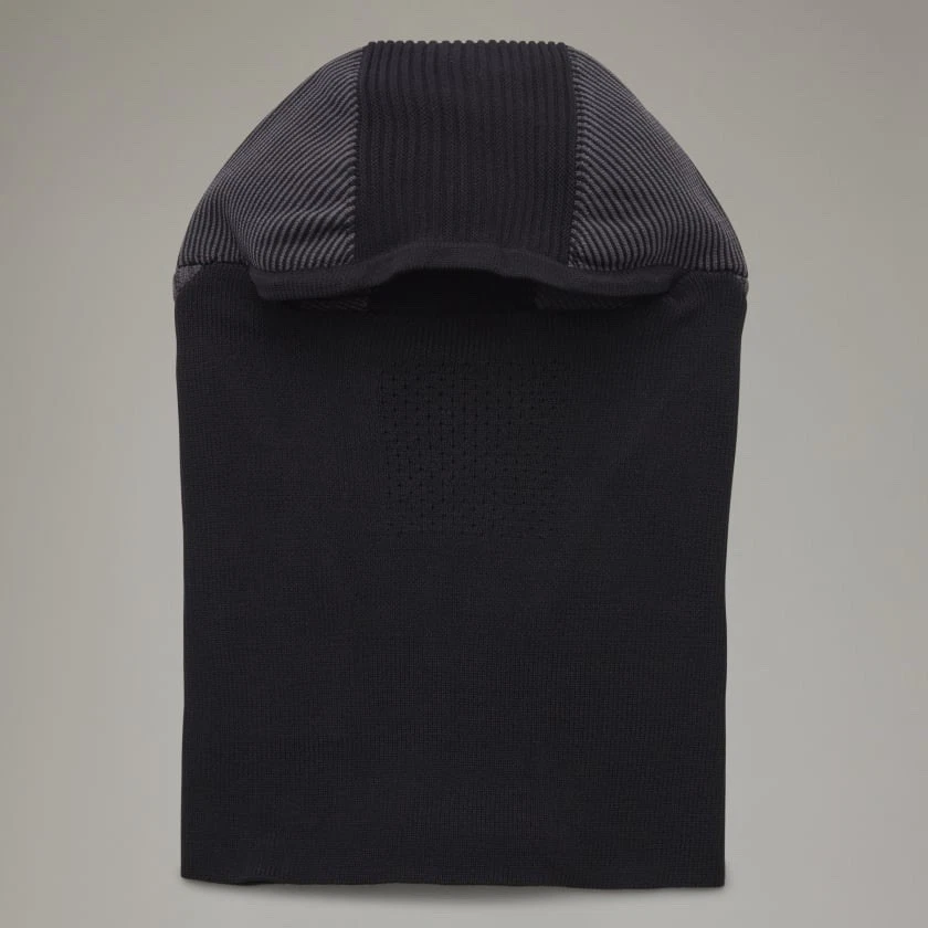 Y-3 YOHJI YAMAMOTO Adidas Black Snood Beanie Knit Balaclava
