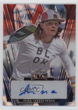 2024 Leaf Metal Pickleball Red White & Blue Lava 3/3 Irina Tereschenko Auto 7rv