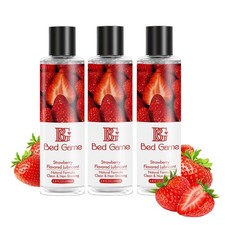 Water-Based Strawberry Flavored Lube Personal Lubricant for Couples, PH Balan...
