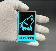 L. Blue Coyote Badge Emblem fits mustang Grill / Trunk Angry Aggressive Racing
