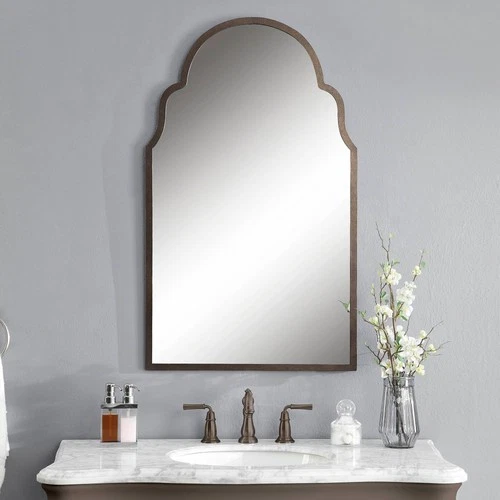 Uttermost Brayden Arch Hand Forged 41" High Wall Mirror - Picture 1 of 8