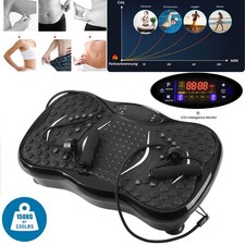 Vibrationsplatte Fitnessgerät Heimtraining 200W – 99 Stufen mit inkl. Expander