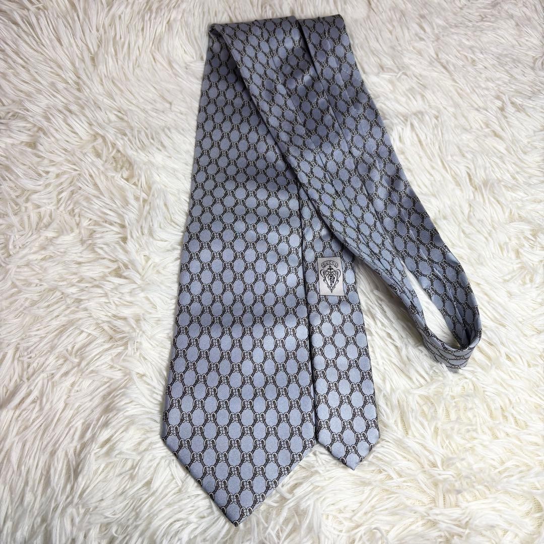 Gucci Necktie Tie 100% Silk All-over GG Pattern 3.7 inches From Japan thumbnail 6
