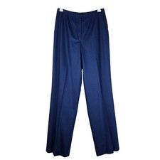 Pendleton Town Country Womens Navy Blue Virgin Wool Trousers Pants Size 12 NWT