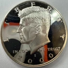 2000 S Uncirculated Silver Proof Kennedy Half Dollar Exact Coin Iamged #KHD34