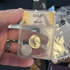 1963-D Washington Quarter Silver 25C MS64 ANACS Die Cracks Graded Coin