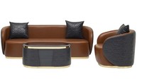 Stylisch Sofa Set Dreisitzer Modern Sessel Relax Couch Couchtisch 3+1 Sitzer