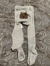 New Baby Gap Girls Cable Knit Tights Gray Brannan Bear 12-24m