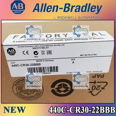 New Sealed AB 440C-CR30-22BBB/A Guardmaster 440C-CR30 safety relay US Free Ship