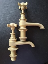 Pair Of Original Brass Bath Taps