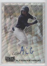 2021 Leaf Metal Draft 1990 Leaf Silver Wave Alexander Vargas #LA-AV1 Auto ni4