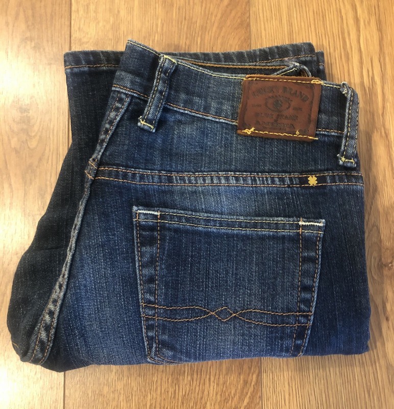 LUCKY BRAND Easy Rider Boot Cut Dark Wash Blue Jeans Women's Size 0 / 25 R Short