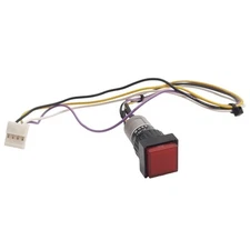 EAO 31-451.036 Push Button Momentary, Illuminated, Red, 2N/O Contact, 42VAC/DC