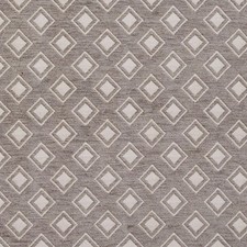 Ariana Dove Grey Diamond Chenille Woven Pattern Upholstery Fabric by the Yard