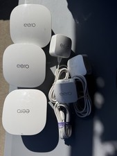 Amazon eero 6 Dual-Band Mesh Wi-Fi 6 System - 3 Pack Model J010001 With Cords