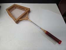 Rare Spalding Courtking Badminton Racket Press Set Retro Sports Wall Decor
