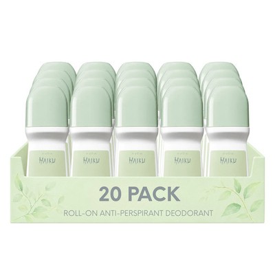 Avon Haiku Roll-On Anti-Perspirant Deodorant 2.6 fl oz / 75 ml (Pack of 20) NEW