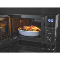 20L Digital Flatbed Microwave 700W Black | No Turntable | 27cm Plates
