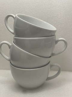 Coffee Cups Set of 4 White Cappuccino Mug Cup Coffee Mug No Logos